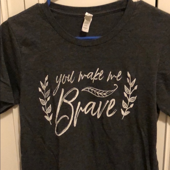 Bella Canvas Tops - Gray graphic T-shirt